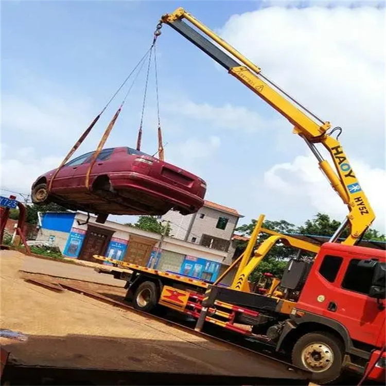 杭州吊车吊汽车的正确方法